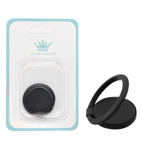 uchwyt telefonu stojak flat uniwersalny vega czarny ring holder black