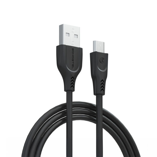 kabel usb micro somostel 30w czarny quick charge sms-a89 1m