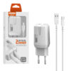 somostel ładowarka sieciowa 2xusb + kabel usb - typ-c 2.4a 12w 1m biały sms-a139