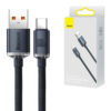 kabel usb do usb-c baseus crystal shine, 100w, 1.2m (czarny)