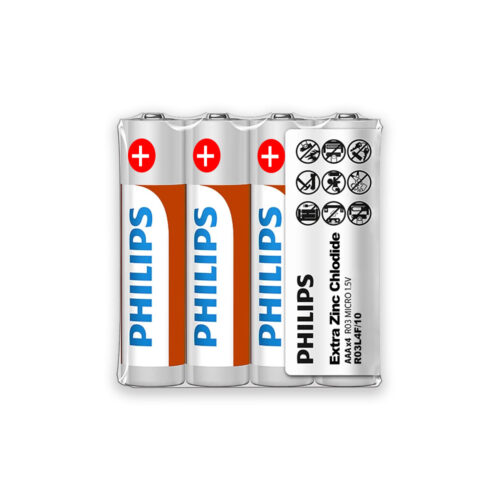 bateria philips aaa lr03 longlife 4szt baterie power alkaline phil-r03l4f/10