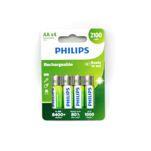 bateria philips aa lr06 blister 4szt akumulator 2100mah redy to use phil-r6b4a210/10
