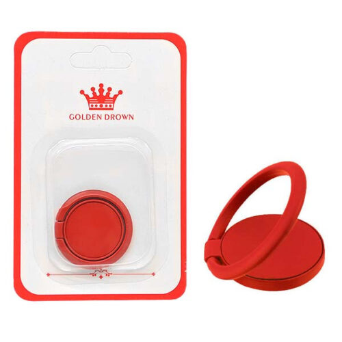 uchwyt telefonu stojak flat uniwersalny czerwony ring holder red