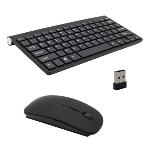 ecobox klawiatura + mysz optyczna bezprzewodowa czarna imac mini