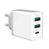 economy ładowarka sieciowa biała 30w 2xusb + pd