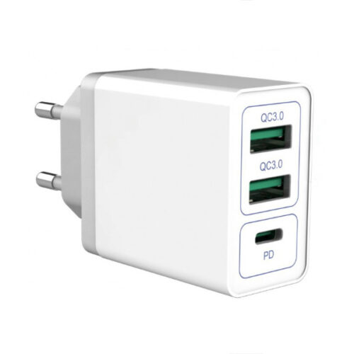 economy ładowarka sieciowa biała 30w 2xusb + pd
