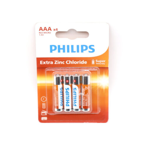 philips bateria cynkowa aaa lr03 longlife 4szt phil-r03l4b/10