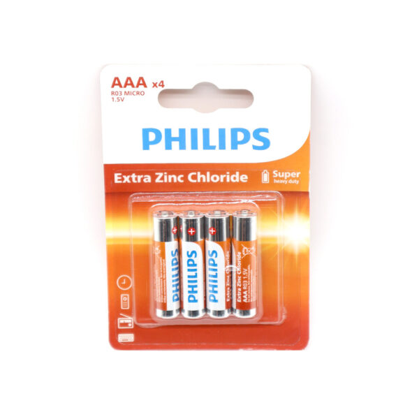 philips bateria cynkowa aaa lr03 longlife 4szt phil-r03l4b/10
