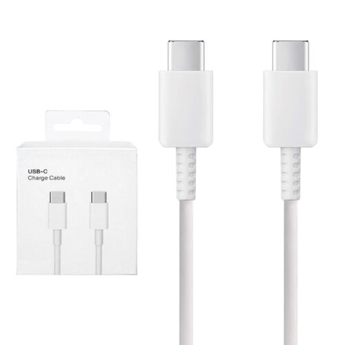 ecobox kabel usb typ-c do typ-c 3a 1m biały pd usb-c