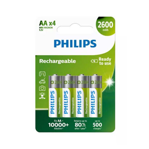 bateria philips aa lr6 blister 4szt akumulator 2600mah phil-r6b4b260/10
