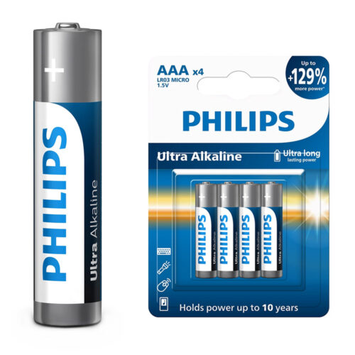 bateria philips aaa lr03 blister 4szt baterie ultra alkaline phil-lr03e4b/10