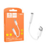 denmen adapter hf du01 typ-c jack 3.5 cala biały du01