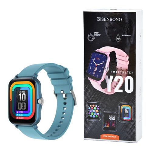 zegarek sportowy smartwatch senbono lady y20 niebieski