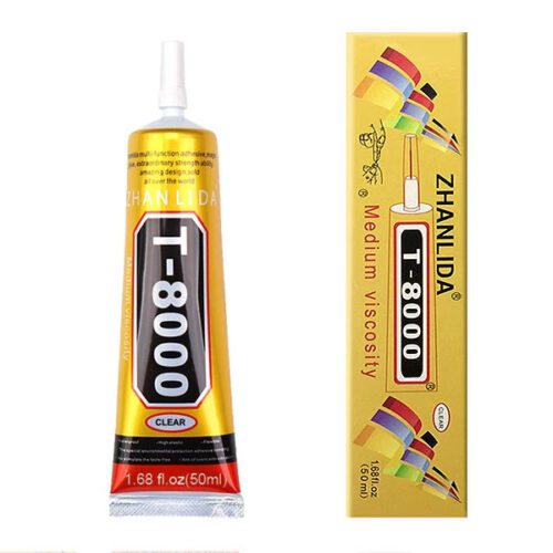 klej syntetyczny t-8000 wyświetlacz lcd ramka dotyk 50ml montażowy zhanlida t8000