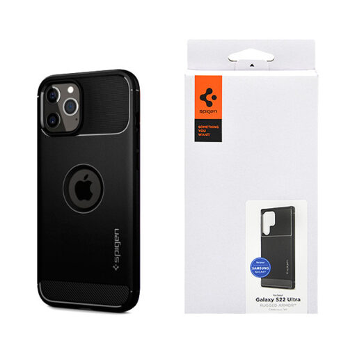 spigen rugged armor iphone 13 matte black etui pokrowiec back case czarny