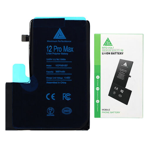 bateria do iphone 12 pro max cracked bms 3687mah