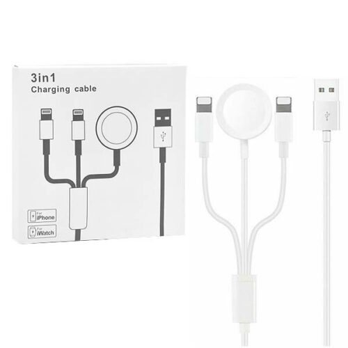 ecobox ładowarka bezprzewodowa do apple watch magsafe usb 3w1 2xlightning