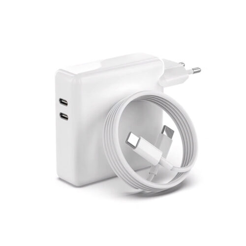 economy ładowarka sieciowa typ-c 35w biała 2xtyp-c pd + kabel usb typ-c - typ-c