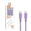 somostel kabel typ-c - typ-c 5a 60w 1.2m power delivery pd fioletowy sms-bp10