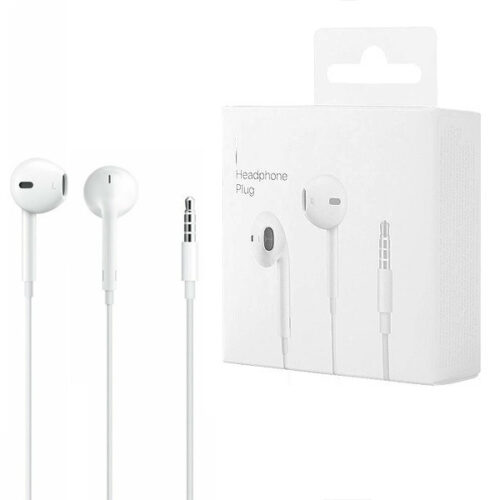 ecobox słuchawki przewodowe do iphone białe earpods jack 3.5mm