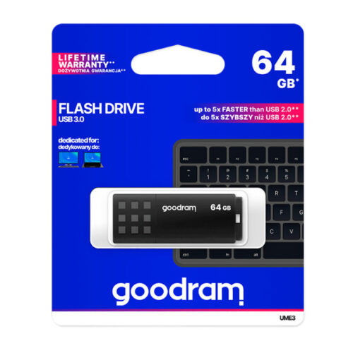 pendrive 64gb goodram ume3 usb 3.0 pamięć przenośna tgd-ume30640k0r11