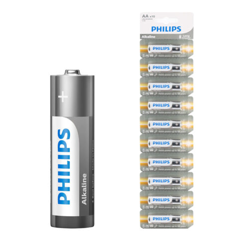 bateria philips aa lr6 zrywka 10szt alkaline phil-lr6al10s/10