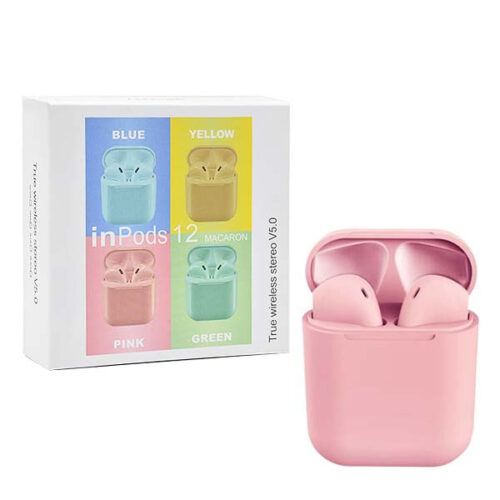 ecobox słuchawki bluetooth tws inpods pink