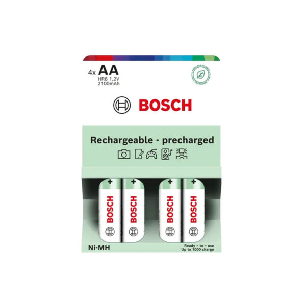 akumulator wstępnie naładowany bosch 4szt aa hr6b4p2100/00 2100mah