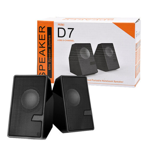 ecobox głośnik pc stereo czarny d7