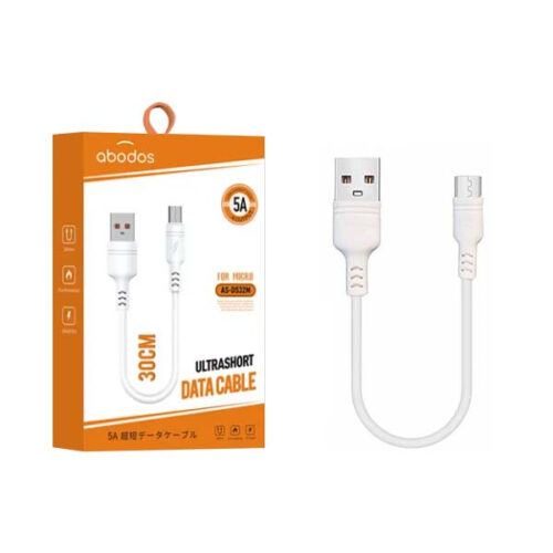 abados kabel usb micro usb biały 30cm 5a box