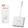 somostel adapter host usb+typ-c+hdmi 60w srebrny sms-bz07
