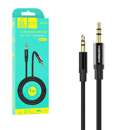 denmen kabel stereo oplot jack do jack 3,5 cala 1m dx03