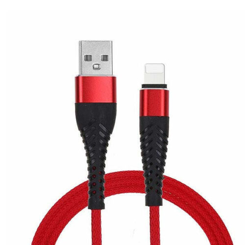 redx kabel iphone czerwony 2m fast charging faston quick charge wzmacniany