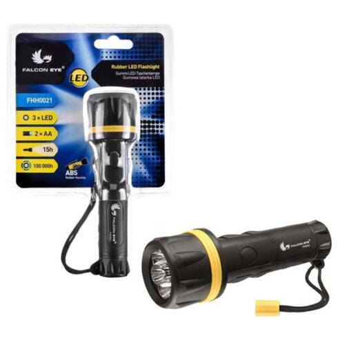 latarka bateryjna ręczna falcon eye rubber led o1 fhh0021