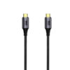 economy kabel thunderbolt typ-c do typ-c 40gbps wzmacniany 1m czarny pd 8k 60hz 100w