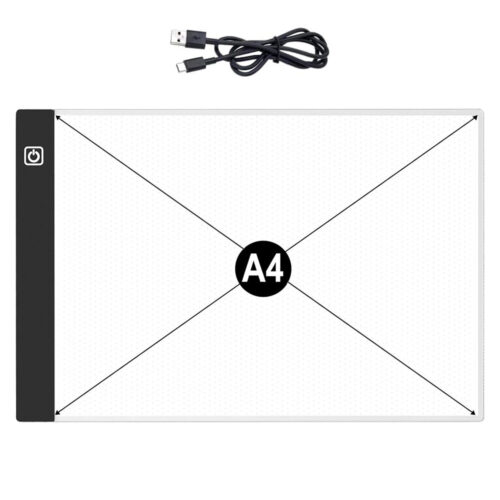tablica do rysowania deska kreślarska kalka tablet graficzny a4 led - uszkodzone pudełko