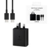 samsung ładowarka sieciowa typ-c pd ep-t4511 45w czarny 3a + kabel typ-c - typ-c - uk connector