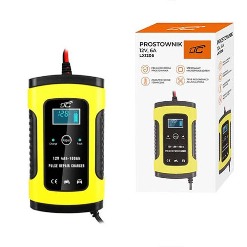 ładowarka automatyczna prostownik mikroprocesorowy ltc 12v 6a lx1206