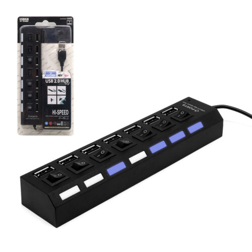 ecobox hub usb 7 portowy aktywny hub wł/wył
