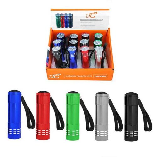 latarka ręczna 1w aluminiowa led ltc lxll36box 12szt