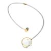 słuchawka bluetooth fineblue diamond douszne fl-c8 białe/złote kanałowe