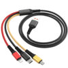 kabel usb 3w1 denmen kolor 2,4a 1m wzmacniany oplot d02e