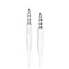 denmen kabel jack 3.5 cala - jack 3.5 cala 1m biały dx01w