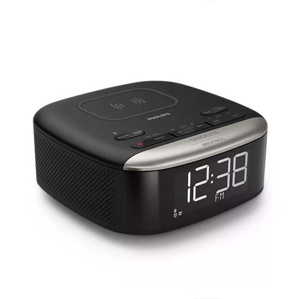 cyfrowe radio fm budzik alarm zegar bluetooth z ładowarką qi philips tar7606/10