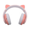 słuchawki nauszne bluetooth kids cat różowe pink