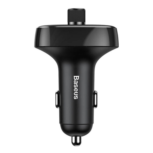 baseus transmiter fm bluetooth 4.2 mp3 + ładowarka samochodowa 2x usb 3.4a zestaw głośnomówiący microsd ccmt000301