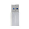 denmen adapter otg usb - typ-c srebrny du13