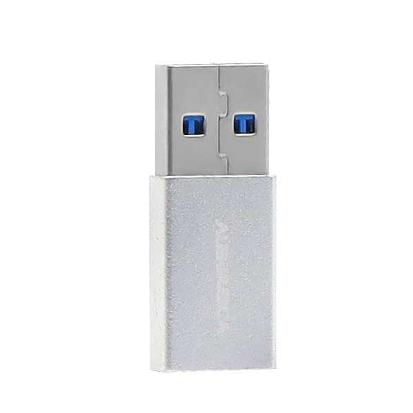 denmen adapter otg usb - typ-c srebrny du13