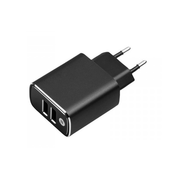 ładowarka sieciowa 18w 3a czarna faston fast charger quick 3000ma aluminiowa