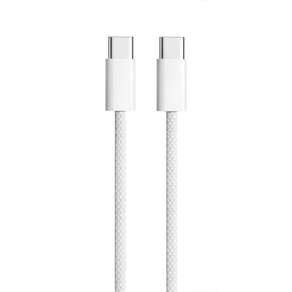 apple kabel typ-c -typ-c 1m 60w do iphone 15 biały oplot box mw493zm/a / mqkj3zm/a